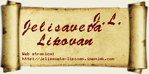 Jelisaveta Lipovan vizit kartica